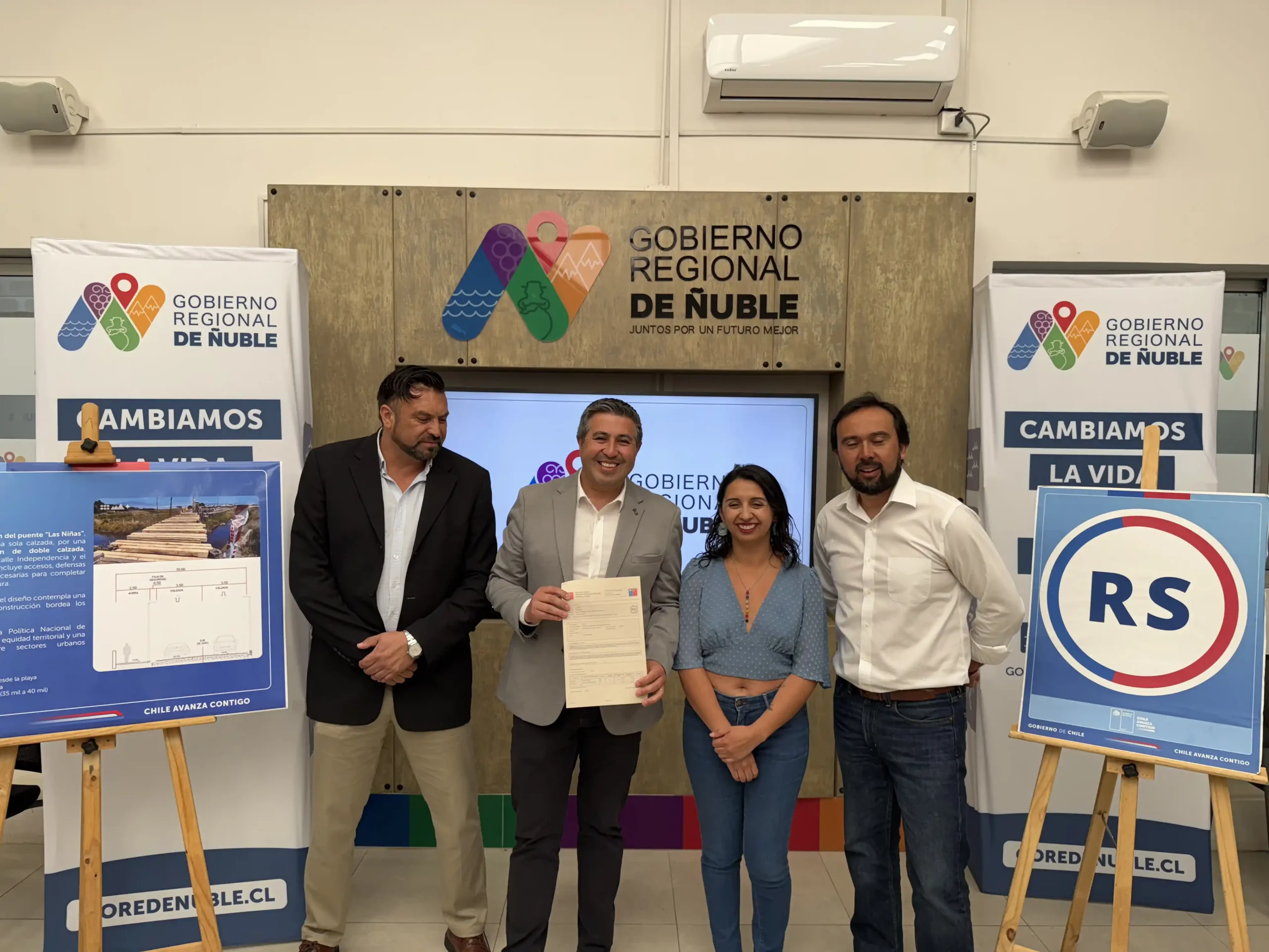 Una excelente noticia para Cobquecura, logramos el RS para el Puente Las Niñas